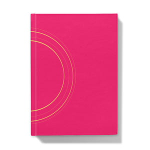 Pink Gold Rings Hardback Journal