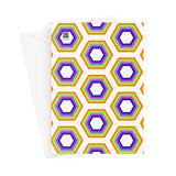 Rainbow Honeycomb Fine Art Card